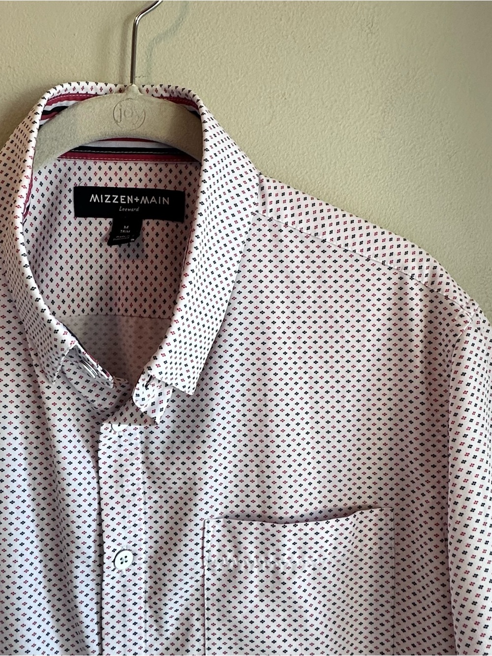 Mizzen+Main Leeward Geometric Print Short Sleeve Shirt Button Down